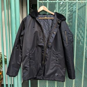 Mens Obey Rain Jacket (Black)